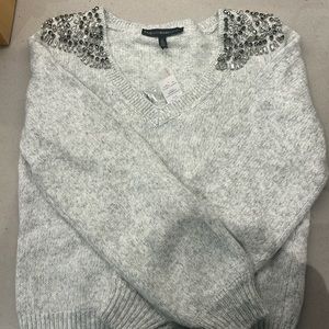 White House black market embellished sweater